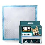 Puppy Pads 100 Pack 56x56cm – Disposable Puppy Training Pads, Highly Absorbent & Leak-Proof Pads for Puppies and Dogs | Quick Dry, Odor Control & Floor Protection Dog Training Pads.