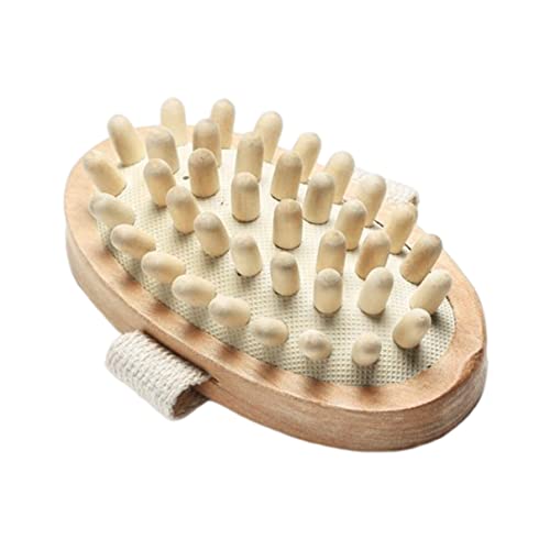 Anti celulitis masajeador cepillo de madera ducha ducha de madera