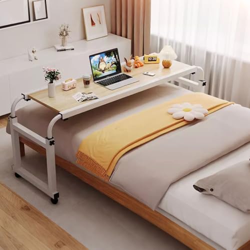 Table de lit réglable à roulettes pour éviter le mal de dos au bureau