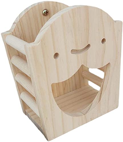 Râtelier à foin en bois pour lapins et cochons d'Inde en plumes de foin pour lapin (02) Cover