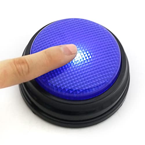 Botão de conversa gravável com função LED Recursos de aprendizagem Campainhas Laranja + Azul + Verde