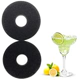 2 Pack Replacement Sponge for Salt Rimmer – 5.7 Inch Glass Rimmer Sponges for Margarita Salter, Bar Rimmer Sponge Refills for Cocktail Lime Juice Tray, Bartender Accessories Supplies
