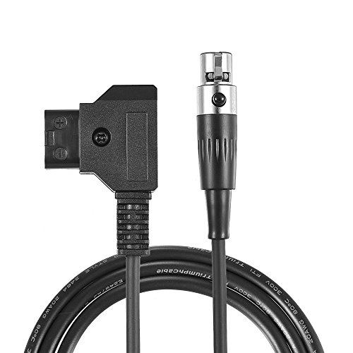 Andoer D-Tap stekker naar (Tinny) Mini XLR 4-pins kabel rechte kabel 100cm kabellengte voor VFM 5.6 inch monitor
