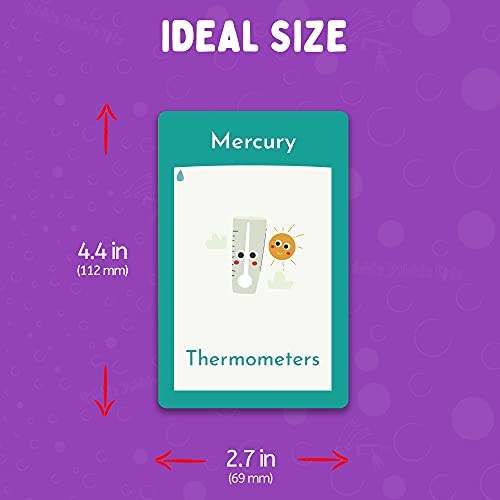 Periodic Table For Kids - Laminated Elements Flash Cards. 118 Flash Cards For Kids To Learn, Study And Memorize The Periodic Table. Science Materials For Classroom And Home. Recommended Ages 5 And Up #TOP3