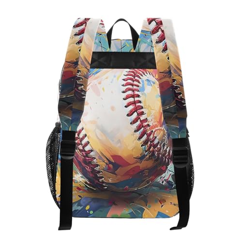 Colorful Baseball Clear Backpack Heavy Duty Clear Bookbag Transparent See Through PVC Backpacks for School3