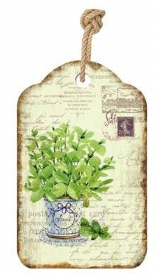 Tableau en bois Fleur vintage et cadre décoratif plante AvenueLafayette M2