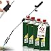 Produktbild STAHLMANN®Unkrautvernichter inkl. Gaskartuschen - stabiler Unkrautbrenner mit Piezozündung stufenlos regulierbar  Unkrautentferner Gerät mit ergonomischen Griff (4 Kartuschen)
