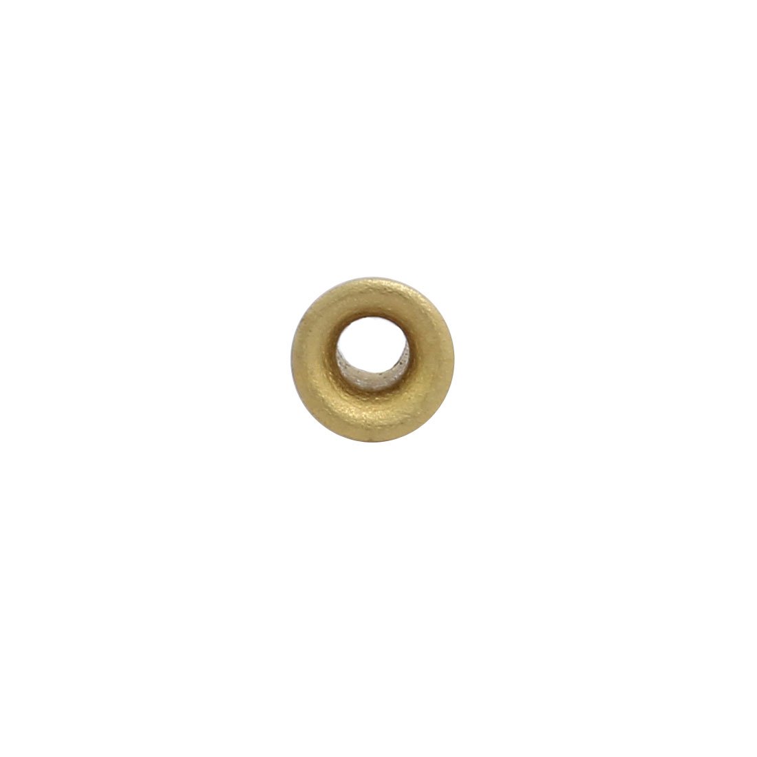 Sourcingmap 100pcs M2.5 x 4mm Brass Plated Metal Hollow Eyelets Rivets Gold Tone - Image 3