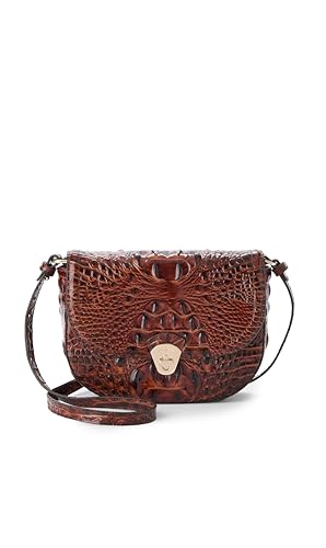 BRAHMIN Portia Women's Leather Crossbody Bag, Pecan Brown