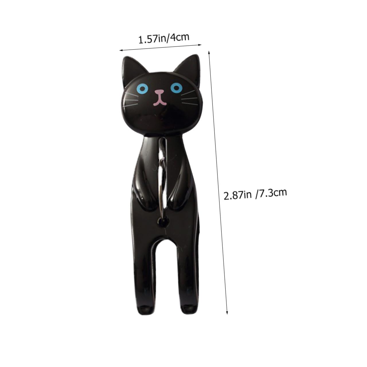 Zerodeko 4er-Sets Robuste Winddichte Wäscheklammern Für Steppdecken Wäscheklammern Aus Kunststoff Zum Trocknen Von Handtüchern Matratzenheber Cartoon-Katzen-Design Leicht 4 Stück X 4