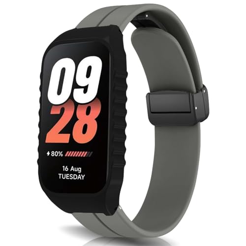 [RoSoki] �o���h Xiaomi Smart Band 8 Active/Xiaomi Redmi Smart Band 2 �Ή� �o���h �V���R���� �}�O�l�b�g�t�� �X�|�[�c�o���h �X�g���b�v �ւ��o���h �����x���g �_�炩�� �o���hXiaomi 