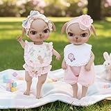 【Amplia Gama de Aplicaciones】: Adecuado para bebés, niños en edad preescolar y actividades en el hogar, juegos de rol y juegos para padres, el juguete de la muñeca también es una buena opción para los coleccionistas de la abuela y la colección de compañeros.