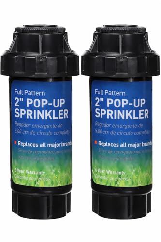 2-Pack Orbit 54326 2 Pop-Up Spray Head Sprinkler with Full Pattern Nozzle (2)