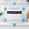 Midea Lavavajillas Pequeño Blanco 55 cm para 6 servicios - Lavavajilla Compacto y Portatil sin Instalación - Lavaplatos con Programa Eco Ahorro, Filtro Antibacterias y Programación Horaria #2