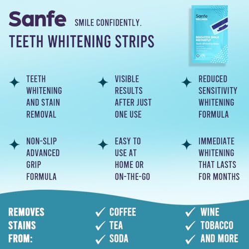 Sanfe Store Sanfe Teeth Whitening Strips 7 Pairs - Image 3