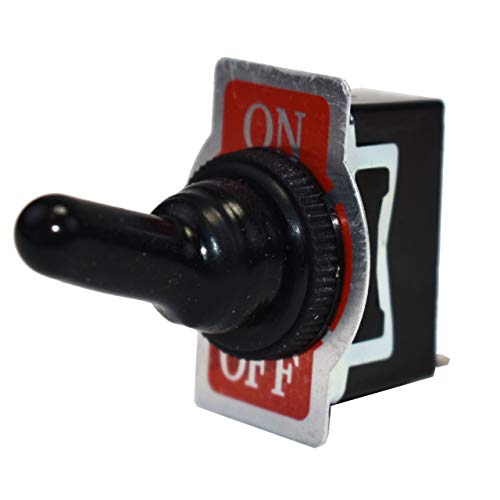 A-Team Performance - Spst On-Off Heavy Duty 20 Amp Ac/Dc Toggle Switch - With Weatherproof Neoprene Boot #TOP12
