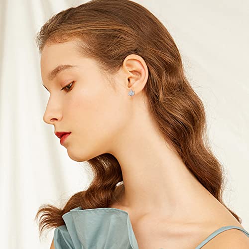 Yafeini Maple Leafs Stud Earrings 925 Sterling Silver Jewelry Gift For Women Girls #TOP1