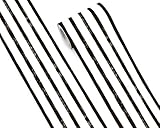 FLFK Wallpaper Border - Black and White Striped Wall Borders Decal Peel and Stick Trim 7' x 240'