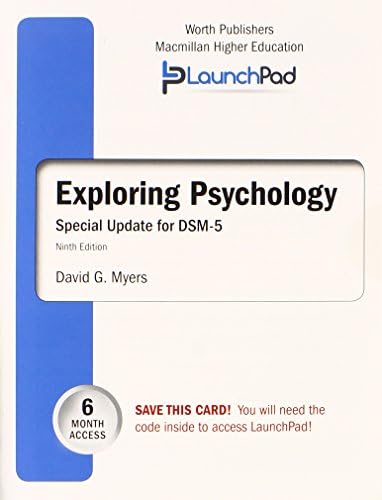 LaunchPad for Myers' Exploring Psychology with DSM5 Update (Six Month Access) Ninth Edition