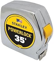 Vista 7 de Stanley 33425 Powerlock II Cinta Métrica de Retorno Automático, 1 pulgada x 25 pies, Cromo/Amarillo