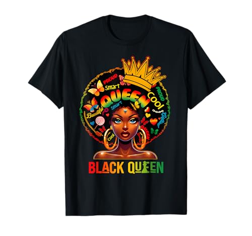 Black History Queen Black History Month Women African Womens T-Shirt