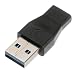 Produktbild Reversible Design Small Size USB 3.1 Typ C USB-C Buchse auf USB 3.0 Stecker Port Adapter Typ A Card Converter - Schwarz
