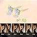 Professional Ear Piercing Gun Kit Reusable for Body Nose Lip Piercing with 16 Pairs Hypoallergenic Earrings (6 Pairs Sterling Silver Stud Earrings 18K Yellow Gold Plated+10 Pairs Gun Stud Earrings)