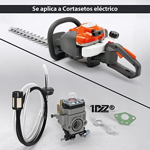 Miniatura 7 de 1pz C15-T01 Kit De Carburador 15mm Para Motor De Desbrozadora De 52 Cc 49 Cc 47cc 43 Cc 2 Tiempos, Con Bombilla De Imprimación, Junta, Filtro Gasolina