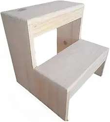 Escadinha de Dois Degraus Auxiliar | Para Consultório de Estética, Manicure e Casa (Escada P)