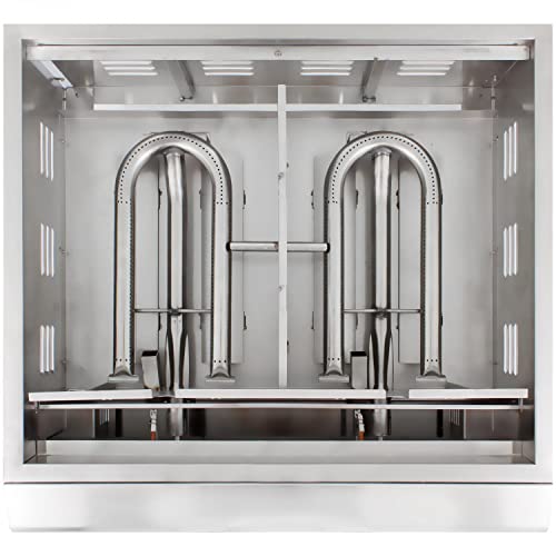 Blaze 30-Inch Built-In Natural Gas Outdoor Griddle With Illuminated Control Knobs And A Push And Turn Flame Thrower , Stainless Steel #TOP2