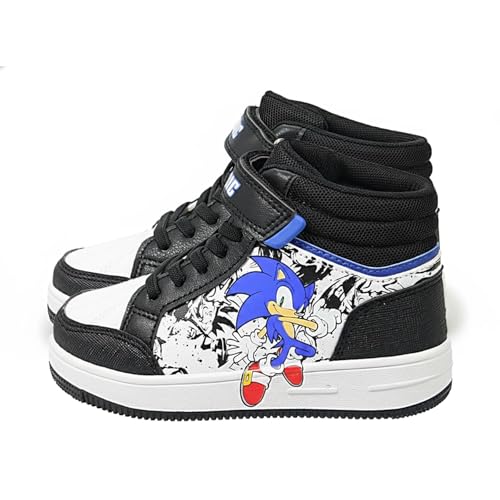 Baskets montantes Sonic avec sangle de fermeture et lacets confortables