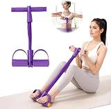 HOKYYCC 6-Röhren Bauchtrainer für zuhause, Pedal Widerstandsband Mit Griff