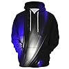 Men'S Pullover Sweatshirt Hoodie Classic Fit Printed Drawstring Hoodies Comfortable Solid Color Hooded Sweatshirts With Pockets Lightweight Long Sleeve Jumpers Autumn Winter Sports Shirt(Black, M) #2