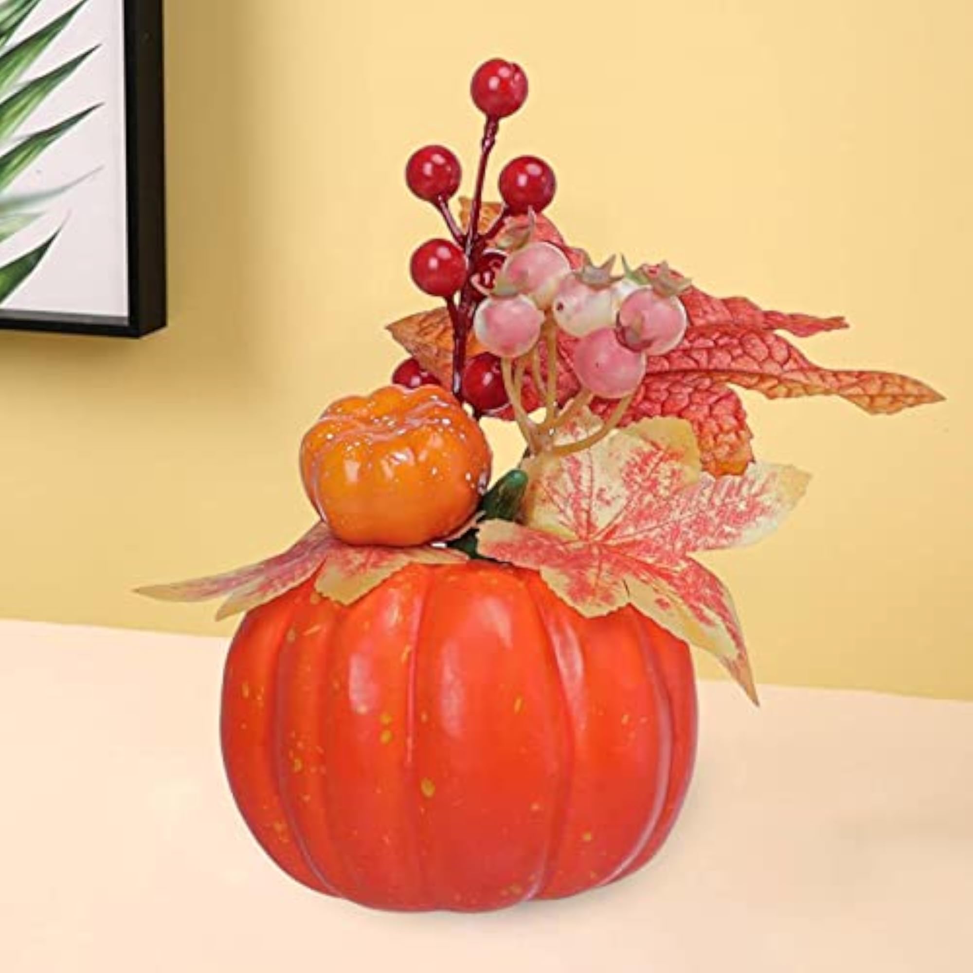 Artificial Pumpkins Ornament Photography Prop for Thanksgiving