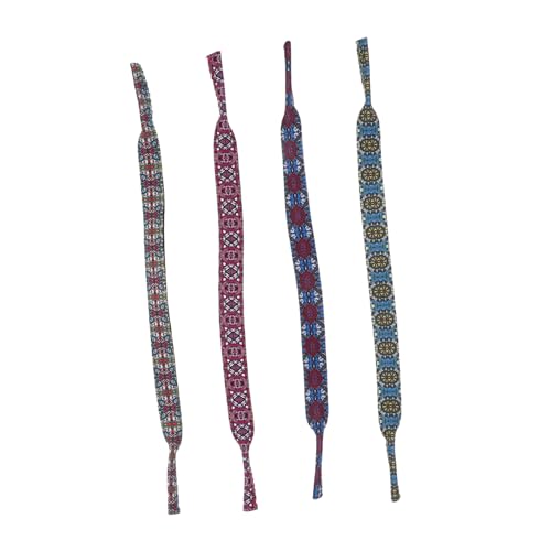 Healeved 4pcs Anti-slip Glasses Lanyards Wear-resistant Eyeglass Holders for Sports Swimming Outdoor Boys and Girls