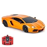 Der Controller dieses lizenzierten RC Autos ist einfach zu verwenden und kann bis zu einer Entfernung von 25 Metern betrieben werden. Zeigen Sie Ihre Fahrfähigkeiten mit dem Lamborghini LP700-4 Spielzeugauto im Innen- oder Außenbereich auf glatten Oberflächen. Sie können Ihre Freunde mit hervorragenden Kurven, J-Turns und Drifts zu einem Stopp beeindrucken.