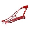 MICARGI Puma Stretch Cruiser Bike Frame,32-in Steel Frame with Bike Chain Suitable for Lowrider Bike, Chopper Bike, and Electric Bike Conversion (red) #1