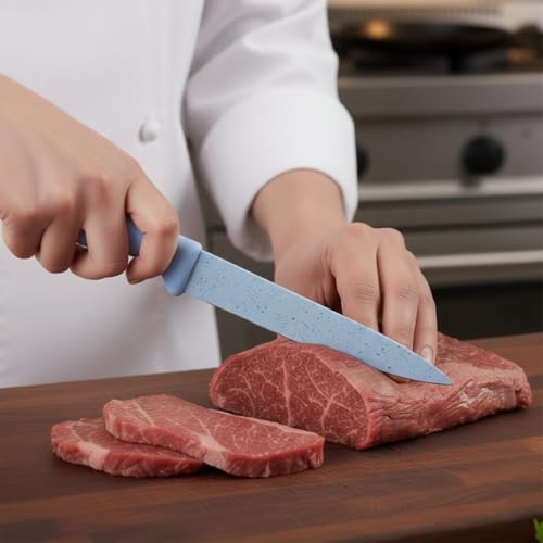 Image of SKYTONE Knife Set of 3 with Cover, Stainless Steel Knives for Kitchen| Sharp Edge Cutting Chef Knifes for Chopping Vegetables, Fruits, Multipurpose Knife, Kitchen Tools