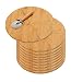 Produktbild 10er SET KESPER 58462 Pizzateller 32 cm aus Bambus mit extra Pizzaschneider/Holzteller/Pizzaunterlage/Pizza-Holzteller/Holzgeschirr