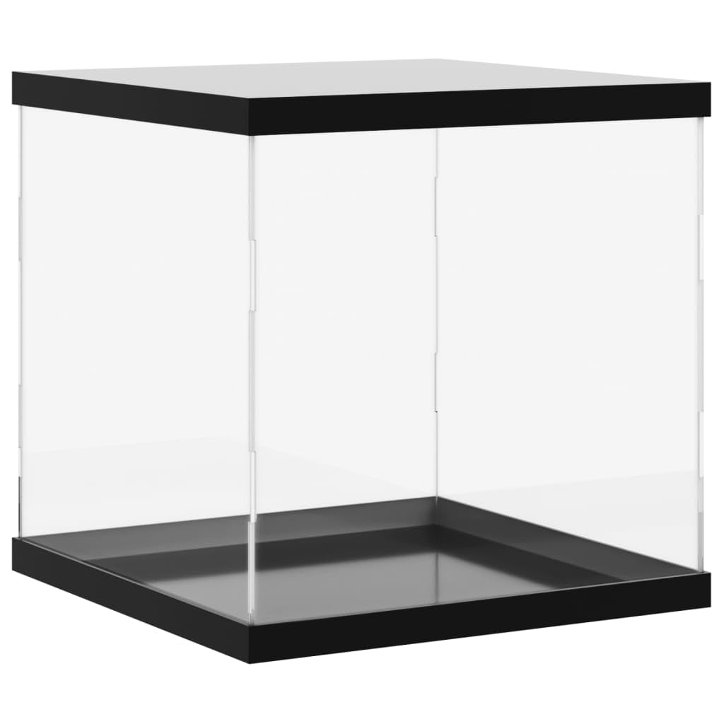vidaXL Boîte d'Affichage Transparente, Vitrine en Acrylique, Boîte de Présentation, Boîte de Rangement pour Collections Jouets Bijoux, 30x30x30 cm Acrylique