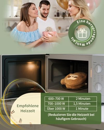 uncn Sloth Körnerkissen 660g, Wärmekissen Mikrowelle Nacken Schulter für Feuchtwärmetherapie, groß Körnerkissen Mikrowelle mit waschbarem Bezug