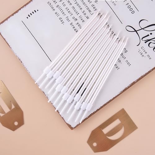 Image of PHD CAKE 36-Count Pearl White Long Thin Birthday Candles, Cake Candles, Birthday Parties, Wedding Decorations, Party Candles
