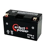パーフェクトパワー PT7B-4 MF充電済バイクバッテリー 【互換GT7B-4 YT7B-BS YT7B-4 FT7B-4 DR-Z400】 初期充電済 即使用可能