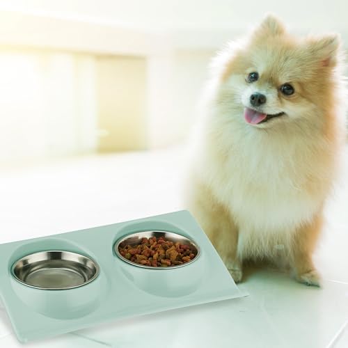 Support double gamelle bleu pour le coin repas de votre chat - 13