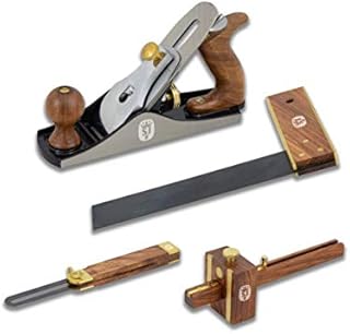 Spear & Jackson 4 Piece Carpenter's Tool Set including: Sliding Bevel, Set Square, Mortice Gauge and Smoothing Plane