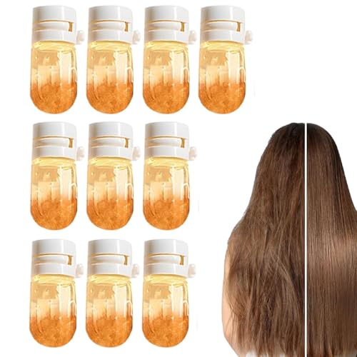 Huile Capillaire Parfumée, Paquet de 10 Parfums Capillaires Revitalisants en Profondeur, Sérum Hydratant Réduisant les Frisottis, Huile Capillaire Parfumeée Longue Durée, pour T-ous les Types de Poils