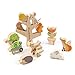 Stacking Garden Friends 14 Piece Wooden Stacking and Balancing Toy & Educational Game WITH FREE TRAVEL BAG- STEM Toy- Early Learning - Develops Strategic Thinking & Fine Motor Skills - Kids 18+ Months