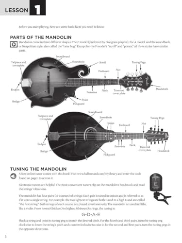 First 15 Lessons - Mandolin: A Beginner's Guide, Featuring Step-By-Step Lessons with Audio, Video, and Popular Songs!