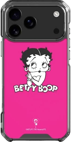 Skinit Clear Phone Case Compatible with iPhone 17 Pro Max - Officially Licensed Betty Boop with Puppy Design