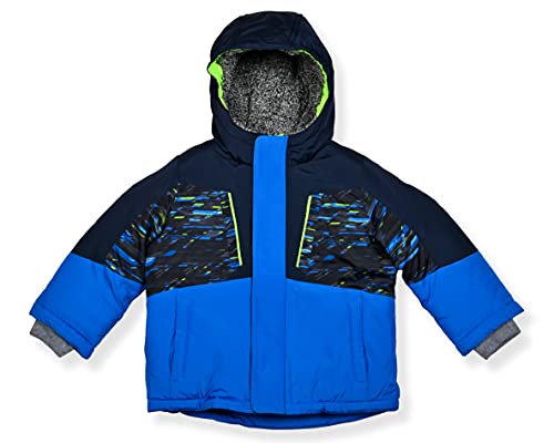 Image of Arctic Quest Boys' Bib Snow Pants and Ski Jacket Water-Resistant Snowsuit For Kids Winter Hooded Jacket, Night Print, 18M